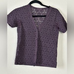Crochet shirt medium black